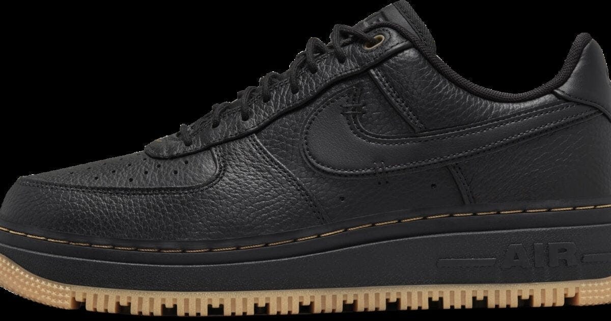 nike air force black and gum