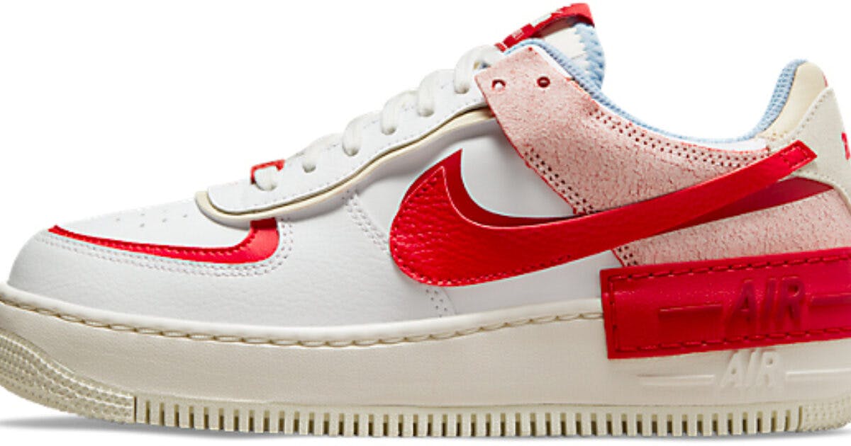 air force 1 shadow red