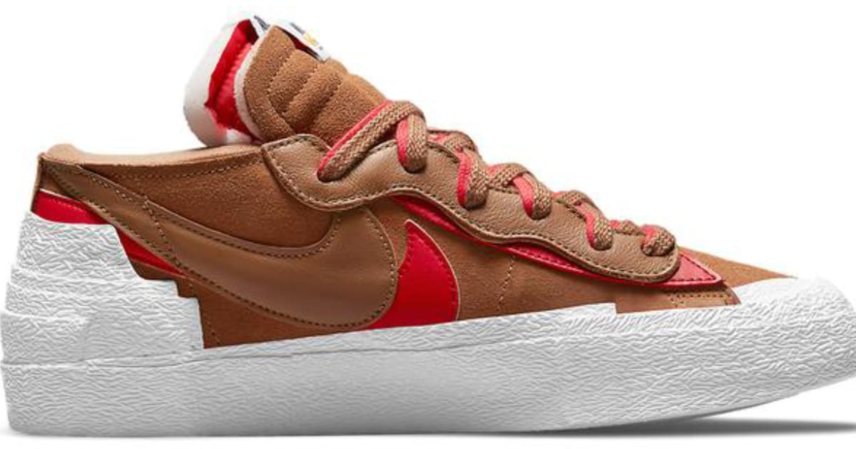 blazer low x sacai british tan