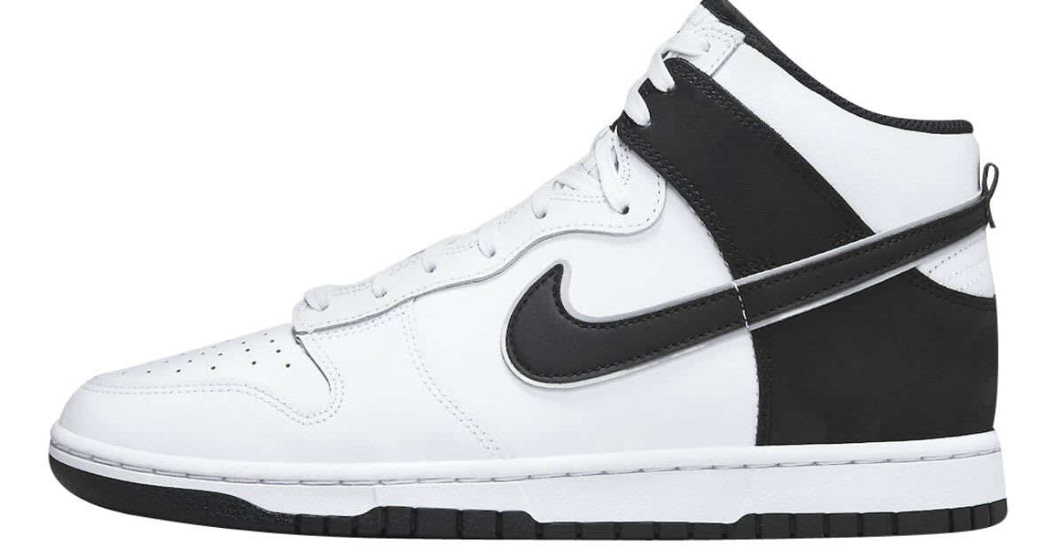 womens high dunk black and white