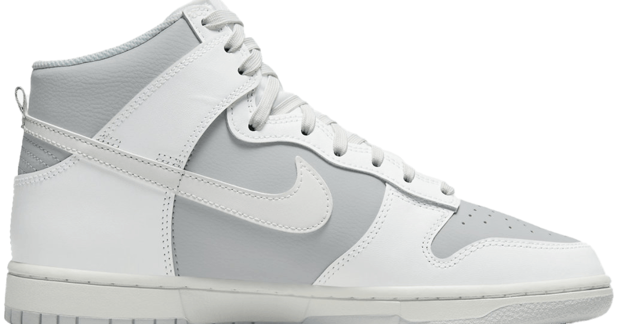 nike dunk high white grey 2021