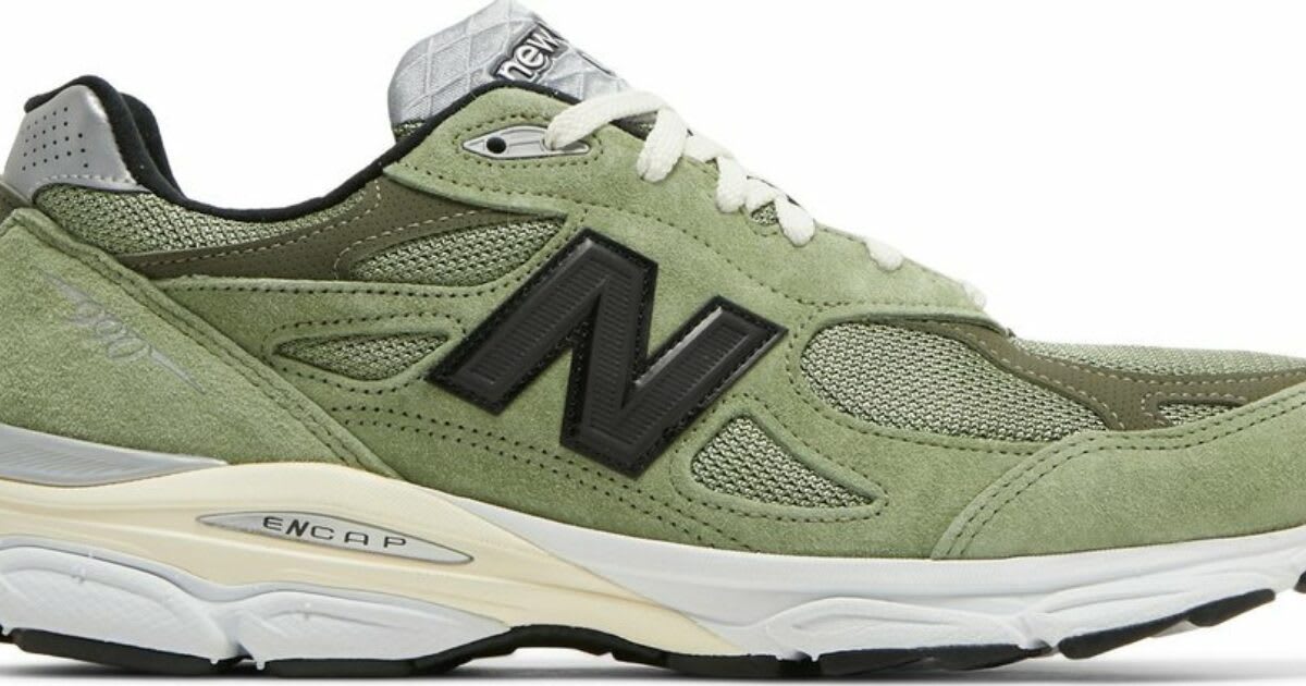 green and beige new balance