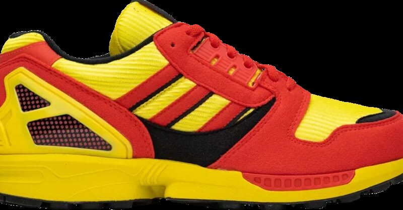 adidas yellow red