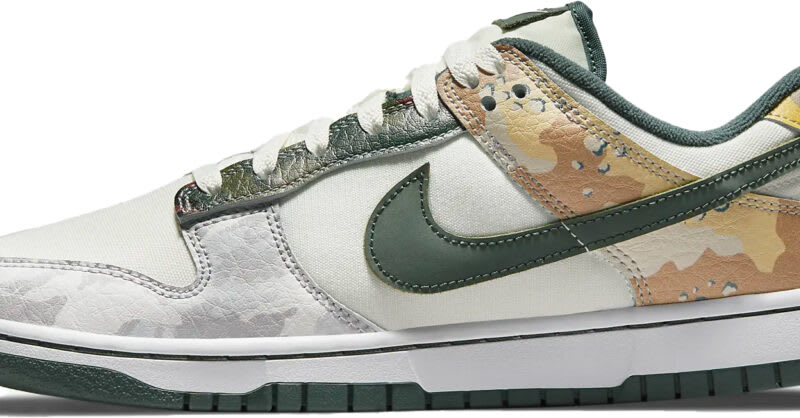 nike dunk low camo pack