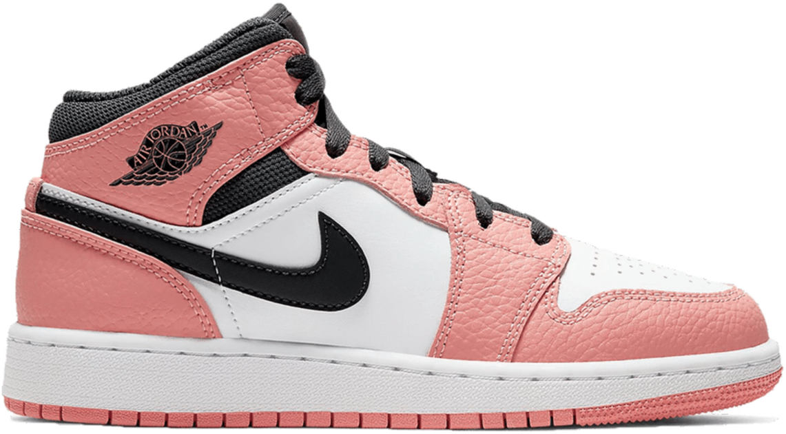 Air Jordan 1 Mid GS Pink Quartz 555112 603 Sneaker Squad